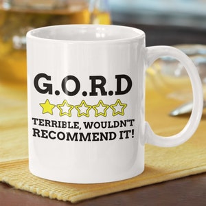 Funny Fundoplication Mug 11oz 330ml Gastro-oesophageal Reflux Disease Mugs | GORD Gift Ideas