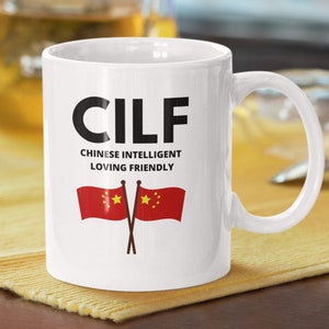 Funny Chinese mug 330ml 11oz | Fun China Mugs for Dad Boyfriend Husband | Chinese Wife Mother Girlfriend Co worker Coffee mugs