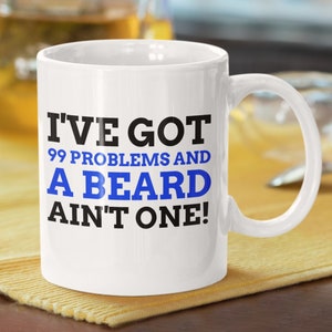 Funny Beard Transplant Mug 11oz 330ml | Patchy Beard Gift Ideas | Beard Transplant Mugs