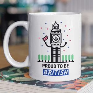 Proud To Be British Mug 11oz 330ml Big Ben Gift Ideas