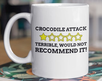 Funny Crocodile Mug 11oz 330ml Croc Attack Gift Ideas