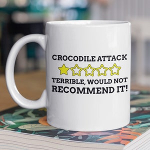 Funny Crocodile Mug 11oz 330ml Croc Attack Gift Ideas