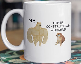 Funny Construction Worker Mug 11oz 330ml Regalos para constructores