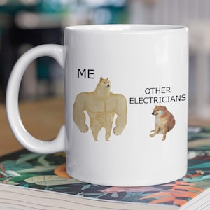 Grappige elektricien mok 11oz 330ml elektrotechnisch ingenieur geschenken