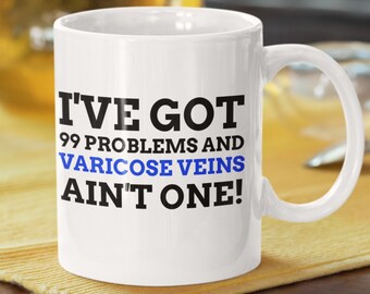 Drôle de tasse de varices Mug 11oz 330ml Ligature et Stripping Chirurgie Idées cadeaux | Tasses d’opération veineuse