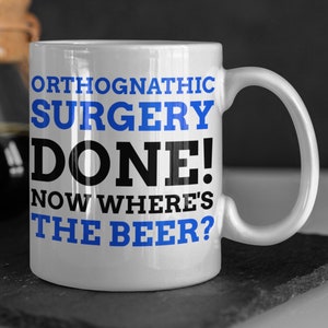 Funny Orthognathic Surgery Mug 11oz 330ml Corrective Jaw Surgery Gift Ideas | Open Bite Mugs