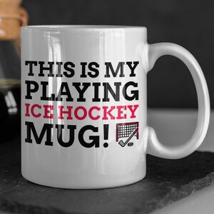 Dit is mijn spelende ijshockey mok 11oz 330ml