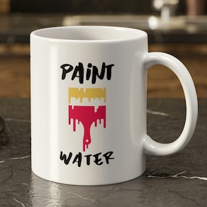 Paint Water Mug 11oz 330ml Artists Mugs & Gifts For Painters