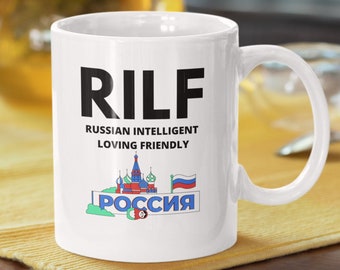 Funny Russia mug 330ml 11oz | Fun Russian Mugs for Dad Boyfriend Husband | Russian Wife Mother Girlfriend Co worker Coffee mugs