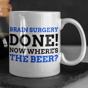 Funny Brain Cancer Surgery Mug 11oz 330ml | Brain Aneurysm Operation Gift Ideas | Brain Tumour Gifts |