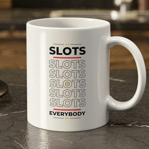 Slot Machine Mug 11oz 330ml Funny Gambling Gifts & Las Vegas Mugs