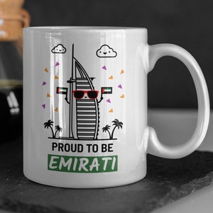 Proud To Be Emirati Mug 11oz 330ml Burj Khalifa Gifts