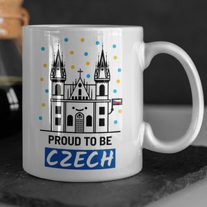 Proud To Be Czech Mug 11oz 330ml Czech Republic Gift Ideas