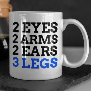 Funny 3rd Leg Mug 11oz 330ml Rude Husband Mugs & Naughty Fiancé Gifts