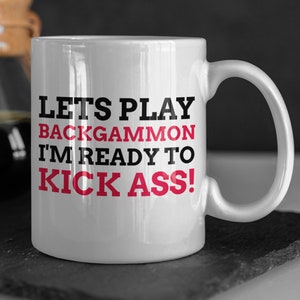 Lets Play Backgammon Mug 11oz 330ml