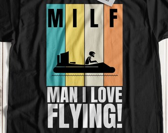 Amico, adoro volare! T-shirt unisex divertente Hovercraft e regali per veicoli con cuscino d'aria di palude