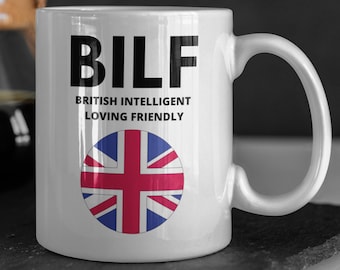 Lustige Britaish Tasse 330ml 11oz | Lustige Briten Tassen für Papa Freund Ehemann | Britische Frau Mutter Freundin Co worker Kaffeebecher
