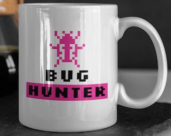 Bug Hunter Software Tester Mug 11oz 330ml Gift For A Coder Mugs