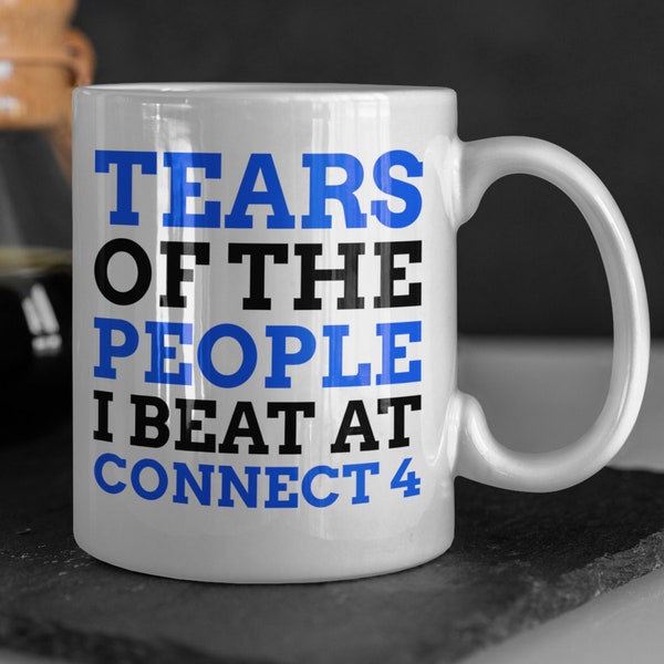 Funny Connect 4 Mug 11oz 330ml Four In A Row Gifts