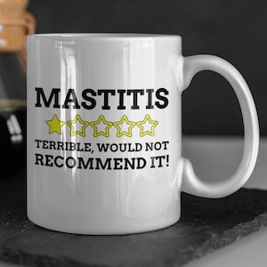Funny Mastitis Mug 11oz 330ml Breast Feeding Gifts
