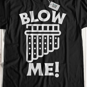 Unisex Funny Pan Pipes T-Shirt | Pan Flute Shirts & Flutes Gifts