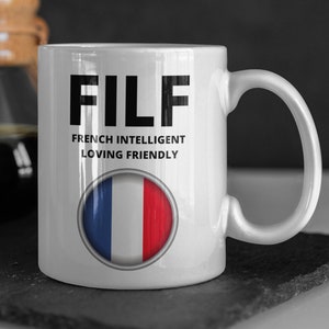 Funny France mug 330ml 11oz | Fun French Mugs for Dad Boyfriend Husband | French Wife Mother Girlfriend Co worker Coffee mugs