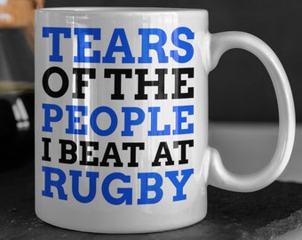 Lustige Rugby Becher 11oz 330ml Rugby Spieler Tassen, Geschenke für Rugby Lehrer