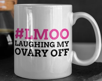 Taza de ovario divertida 11oz 330ml / Cáncer de ovario presente / Operación de extirpación de ovarios obtener pronto regalos / Taza de histerectomía