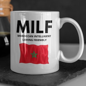 Funny Moroccan mug 330ml 11oz | Fun Morocco Mugs for Dad Boyfriend Husband | Moroccan Wife Mother Girlfriend Co worker Coffee mugs