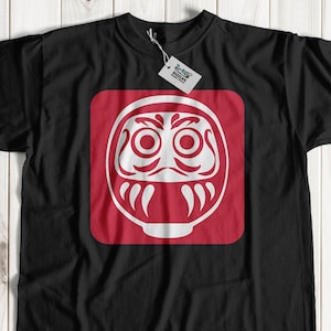 Unisex Daruma T-Shirt | Japanese Zen Buddhism Shirt | Lucky Zen Buddhist Gift ideas | Japanese traditional doll tee