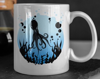 Squid Mug 11oz 330ml Cute Octopus Mugs