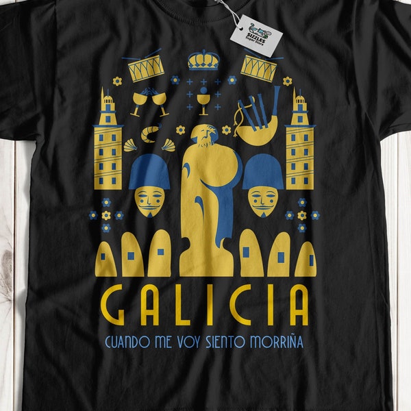 Unisex Spanish Galicia T-Shirt & North Western Spain Gifts For Spaniard Culture Vacation
