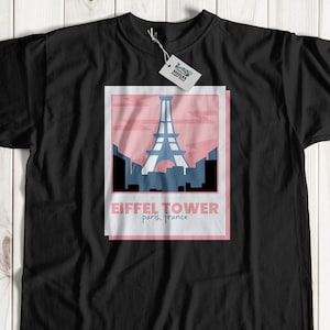 Unisex Eiffel Tower Paris T-Shirt   | Eiffel T-Shirt | Paris T-Shirt | Lovers City Shirt | Eiffel Tower Gift Ideas