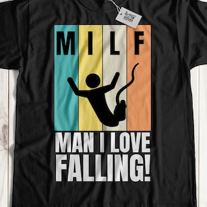 Man I Love Falling! Unisex Funny Bungee Jumping T-Shirt & Bungee Rope Instructor Gifts