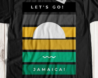 Let's Go Jamacia! Unisex Funny Jamaican Vacation T-Shirt And Caribbean Family Group Trip