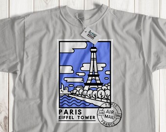 Unisex Eiffel Tower Paris Shirt Eiffel Tower Tee | France Eiffel T-Shirt | Paris T-Shirt | City Of Lovers Shirt | Holiday to Paris Gift Idea