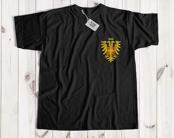 Camiseta Unisex Palaiologos Dinastía Imperio Romano oriental / Camiseta autócrata romana / Top de doble águila / Camisa imperio bizantino