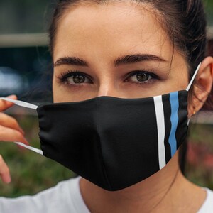 Unisex Breathable & Flexible Flag of Estonia elasticated face covers | Estonian flag Face Mask
