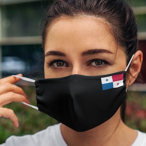 Unisex Flag of Panamanian Breathable & Flexible elasticated face covers | Panama flag Face Mask