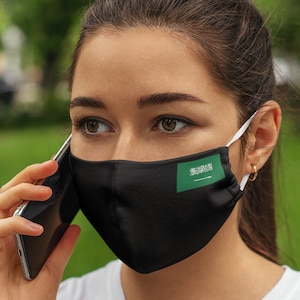Unisex Flag of Saudi Arabia Breathable & Flexible elasticated face covers | Saudi Arabian flag Face Mask