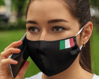 2 Pack Italy Flag Face Masks - Adjustable, Buy One Get One Free!