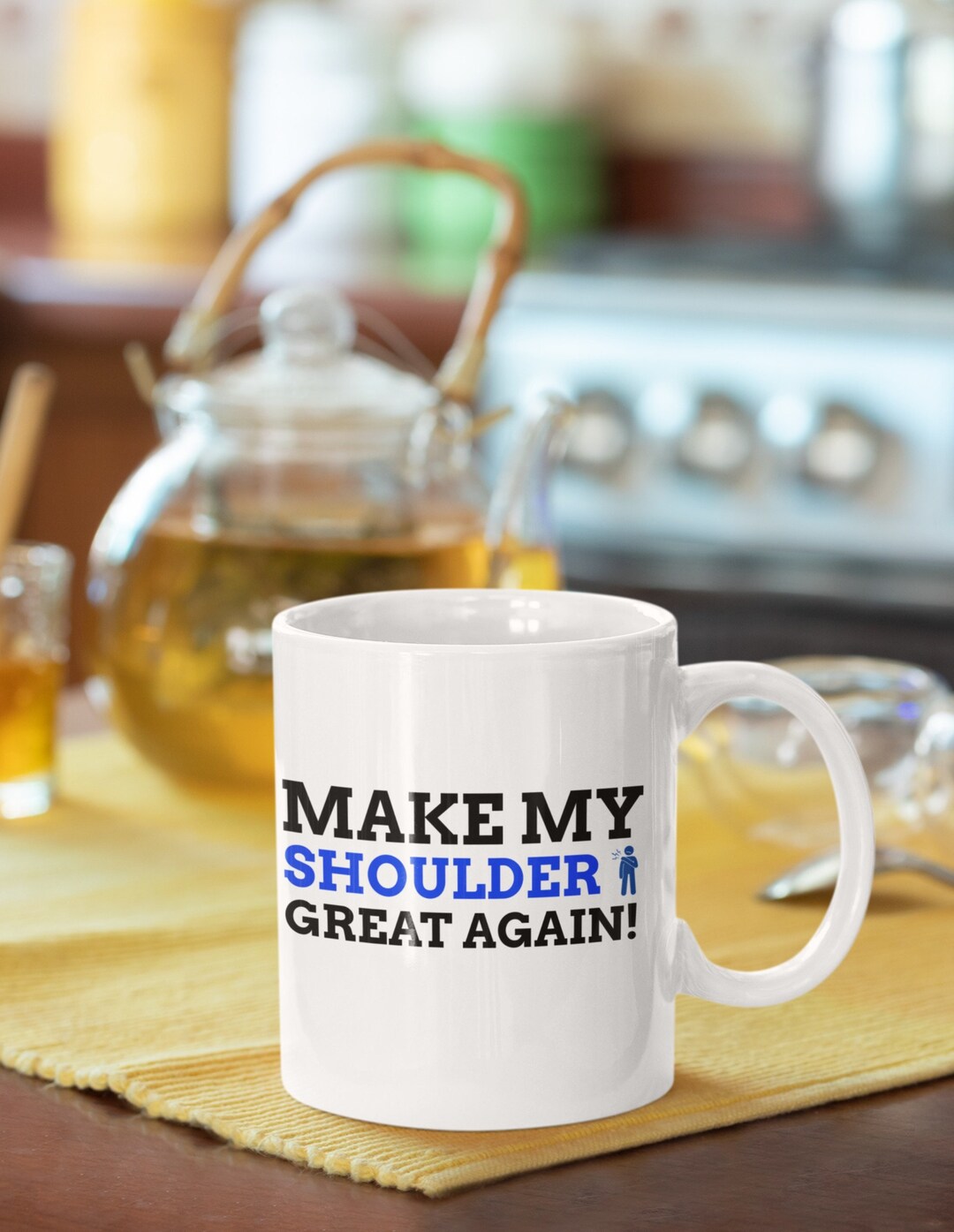 Make My Shoulder Great Again Funny Shoulder Surgery Mug 11oz 330ml