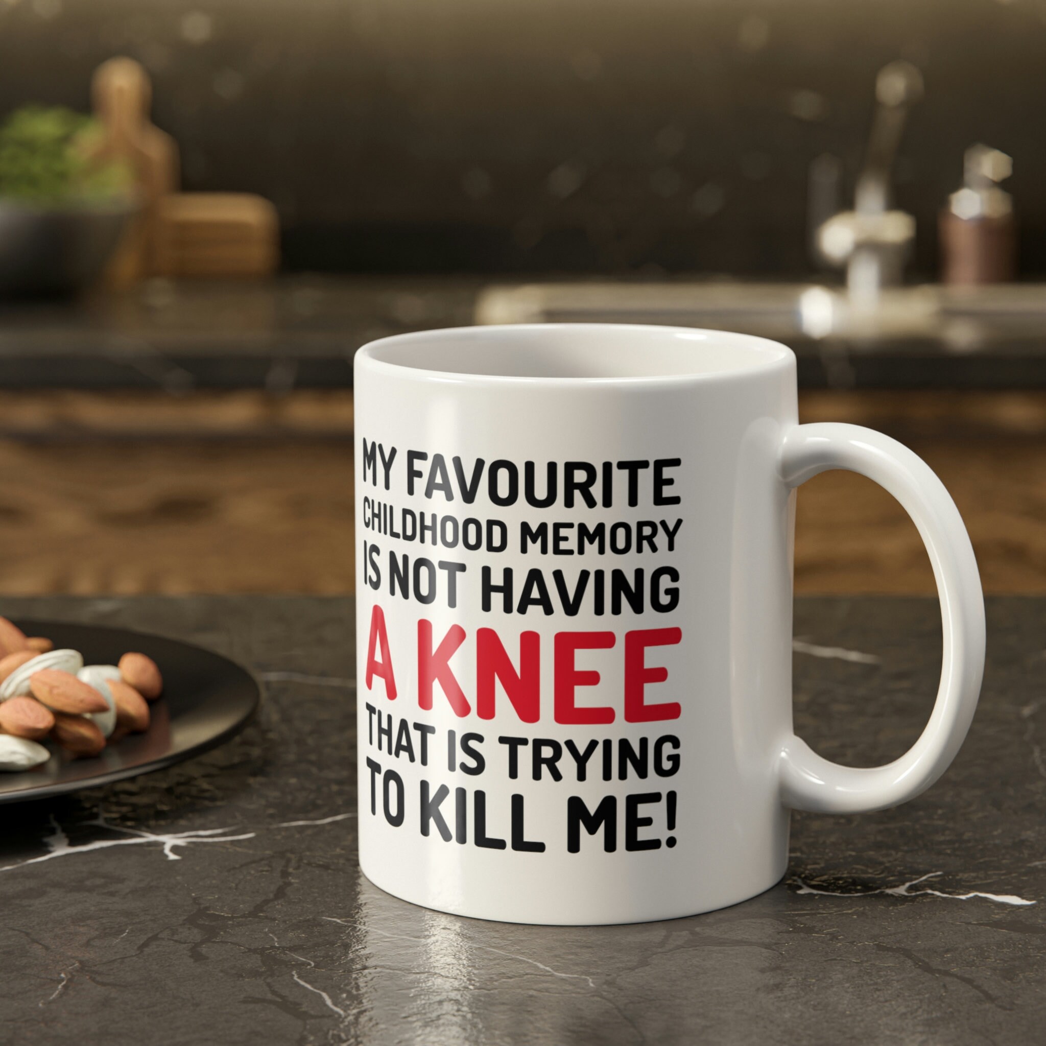 Ginocchio sostituzione regali, divertente ginocchio tazza di ricambio, ginocchio chirurgia tazza, regalo di ricambio articolare, regalo chirurgia del ginocchio, nuovo ginocchio tazza regalo Get Well