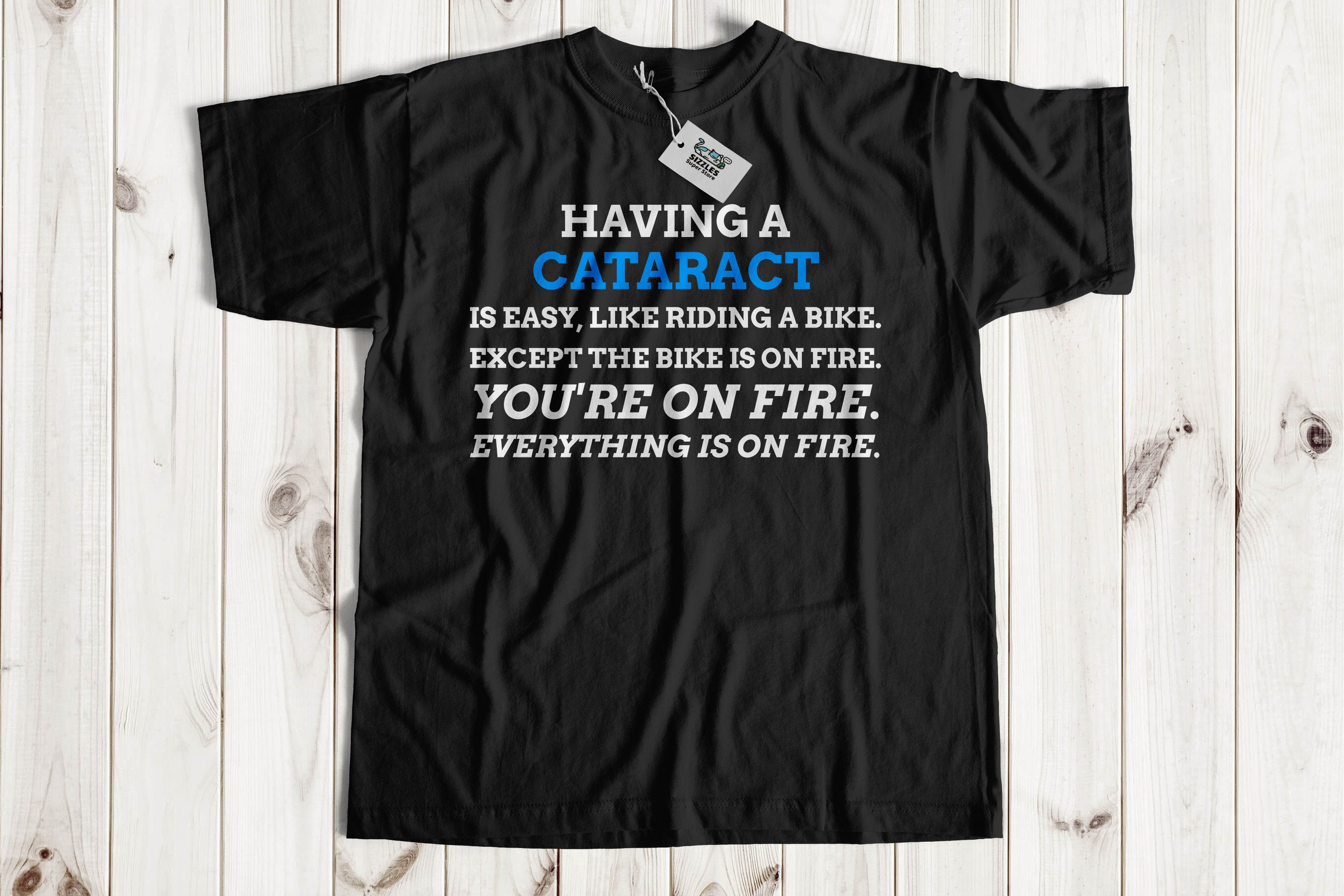 Unisex Funny Cataract T-Shirt | Cataract Surgery Gift Ideas | Eye Operation Recovery Get Well Soon Gift Ideas