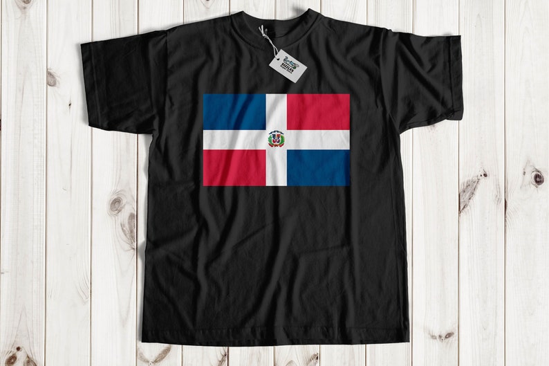 Dominican Republic Flag T Shirt Dominican Tshirt Flag Of Etsy