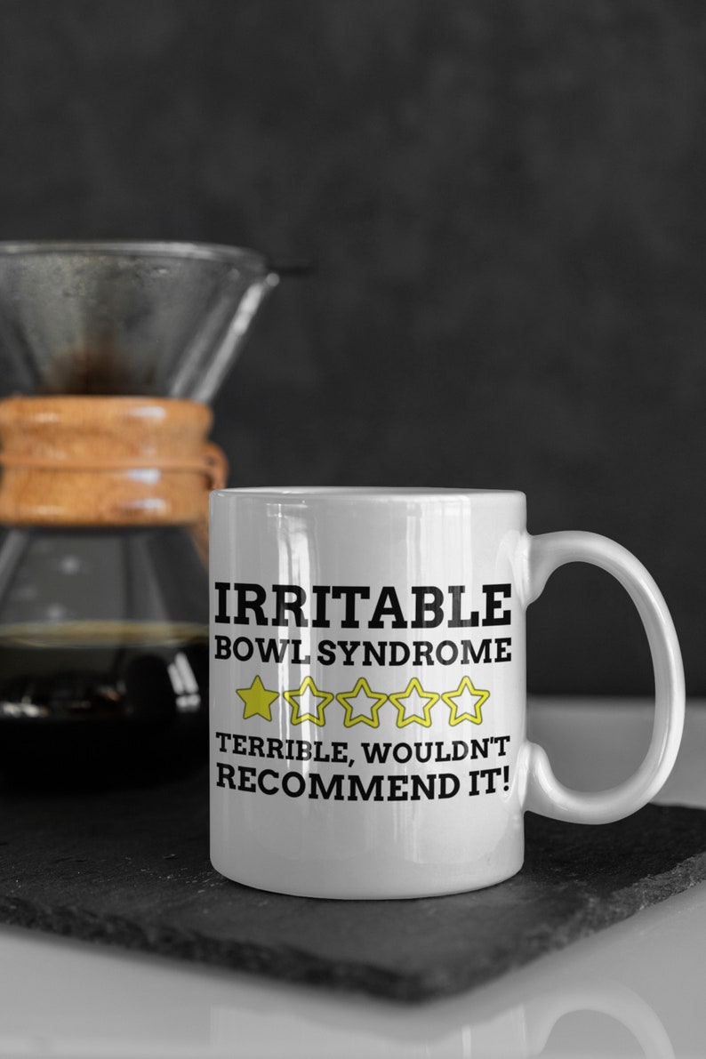 Funny Irritable Bowl Syndrome Mug 11oz 330ml IBS Gift Ideas Bowel Mugs image 1