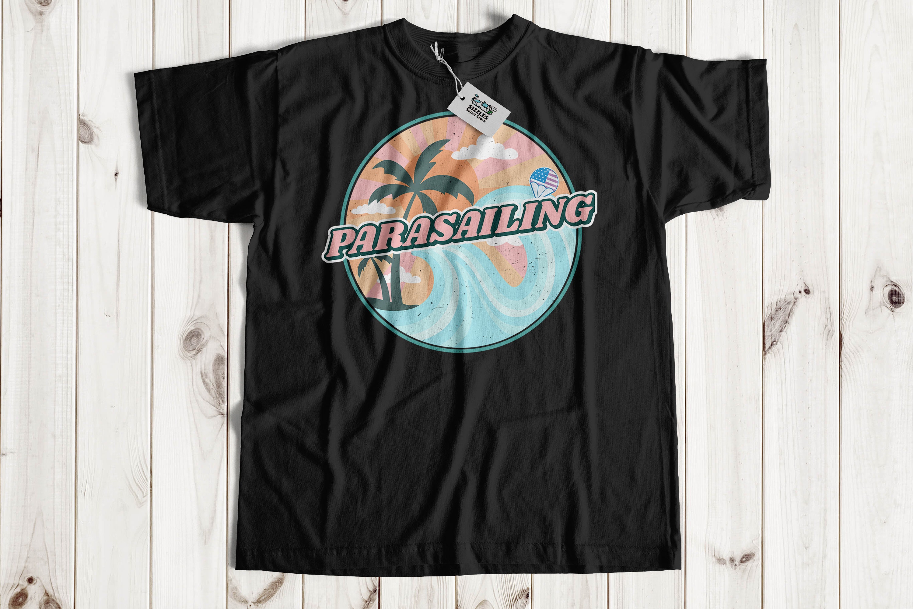 Parasailing t-shirt | parasailing t shirt | parasailor shirt | parasailing gift idea | para sailor gifts | fun parasailing top |