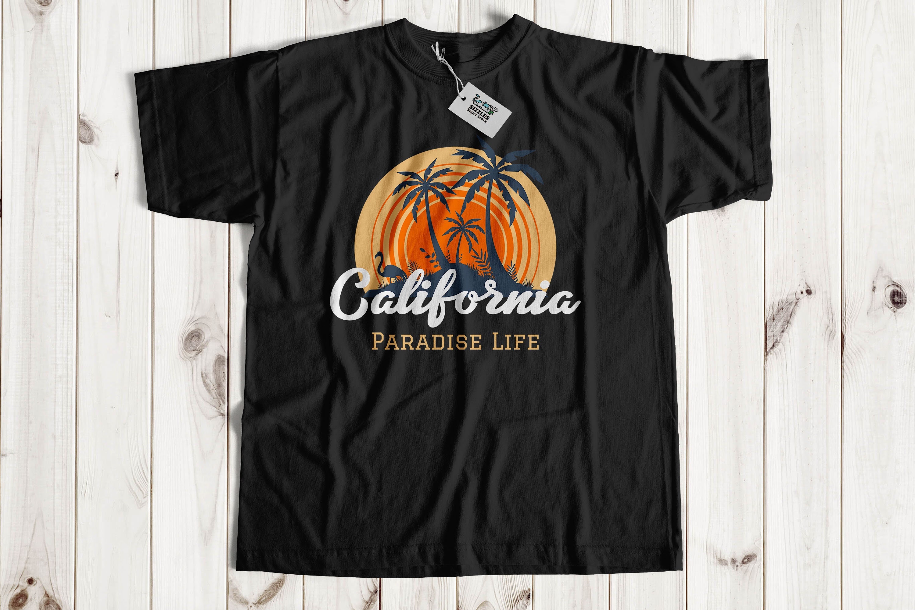 Unisex California T-Shirt | California Palm Tree Beach Shirt | Paradise Life Gift Ideas | Cali Holiday Gifts