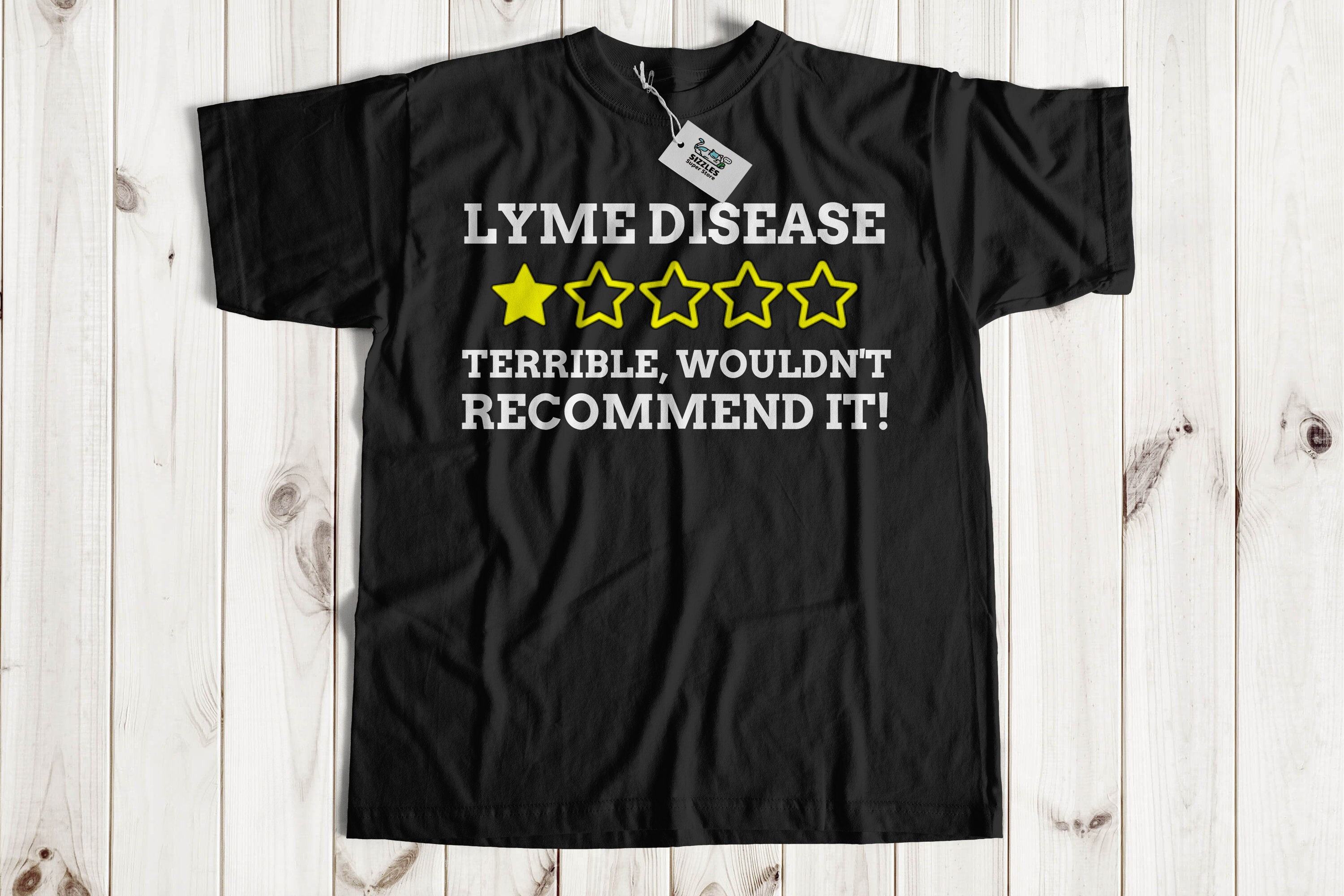 Unisex Funny Lyme Disease T-Shirt | Ticks, Lyme Borreliosis Gift Ideas | Tick Bites Shirt