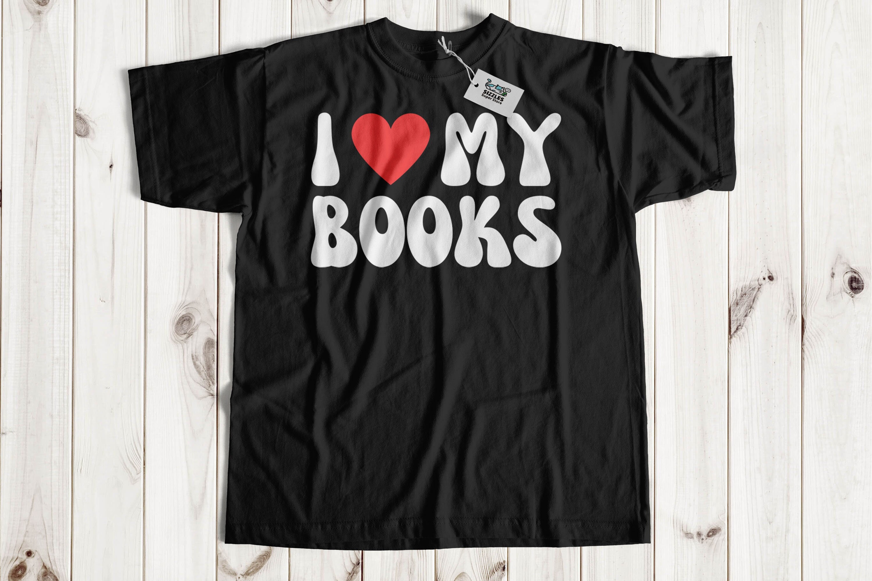 I Love My Books Unisex Librarian T-Shirt & library Gifts For BookWorm